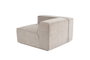 Atelier Del Sofa Sofá 1 Plaza L1, Lino, Color Mocha, Comodidad y Estilo